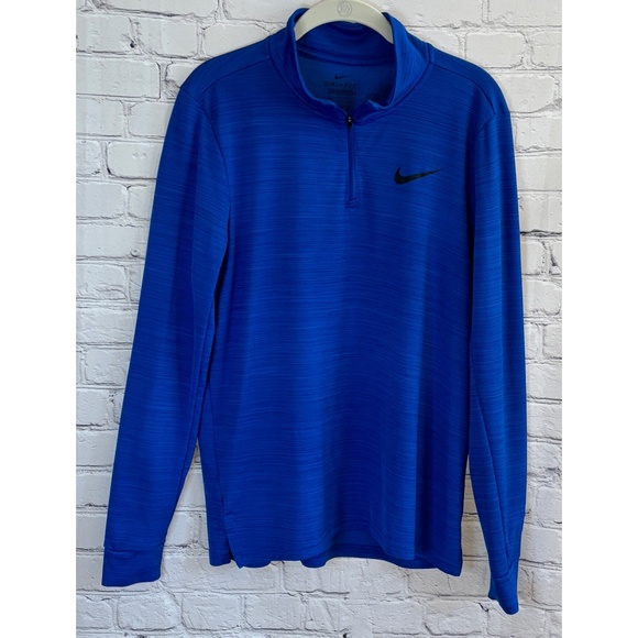 Nike Breathe Superset Men’s Royal Blue Quarter Zip Pullover (Size M) - Picture 1 of 14